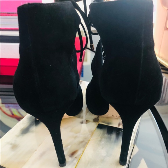 L.K. Bennett Suede Lace Up Heels - Picture 3 of 6